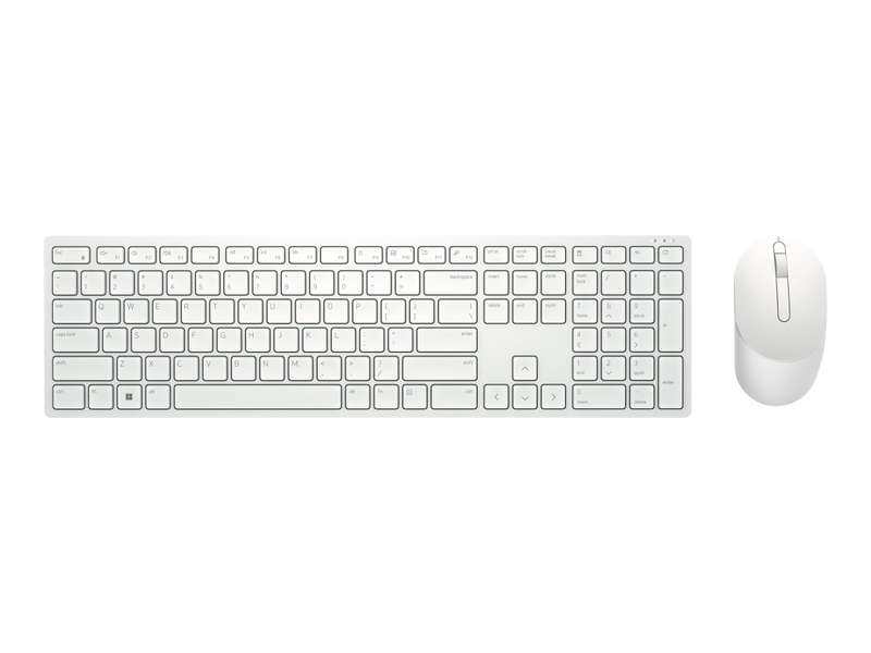 Dell Pro Wireless Keyboard and Mouse - KM5221W - US International (QWERTY) - White