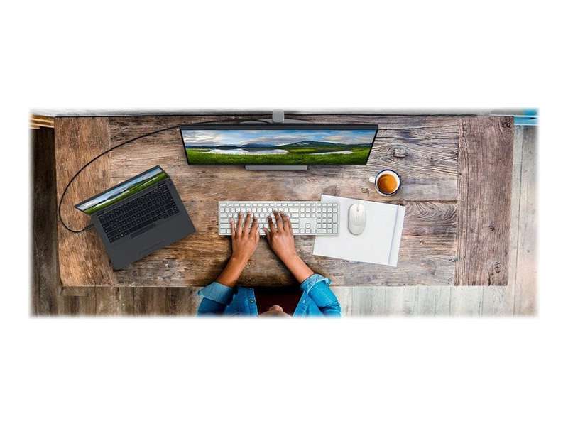 Dell Pro Wireless Keyboard and Mouse - KM5221W - US International (QWERTY) - White