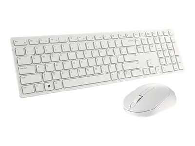 Dell Pro Wireless Keyboard and Mouse - KM5221W - US International (QWERTY) - White