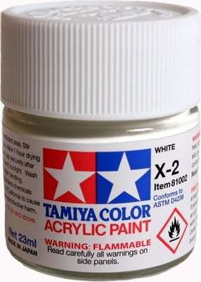 Tamiya X-2 White (Acrylic Model Paint)