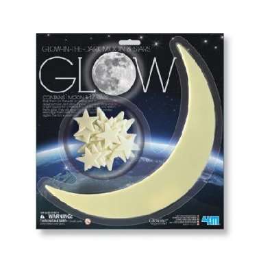 4M Glowing Imaginations - Glow Moon (Large) & Star