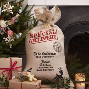 Vintage Noel - Hessian Santa Sack (Pack of 1)