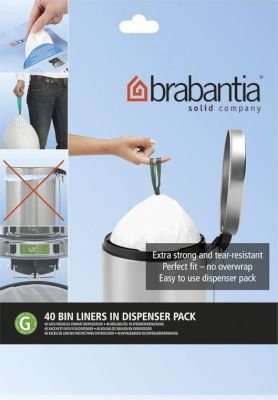 Brabantia BinLiner Code G (23/30 Litre) (40 Bags)