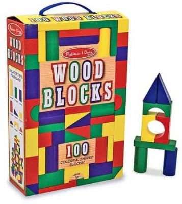 Melissa & Doug Classic Toys - 100 Wood Blocks Set