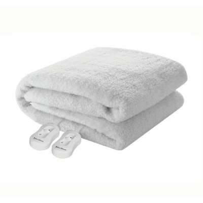 Pure Pleasure Sherpa Electric Blanket with Straps (Fitted) (King)