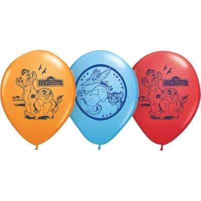 Round Latex Balloons 28 cm - Lion Guard Double-Sided (25 Pack)