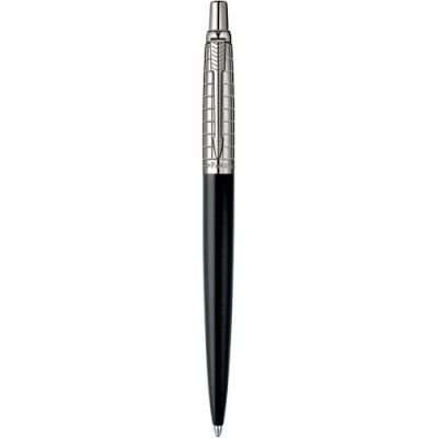Parker Jotter Premium Chiselled Ballpoint Pen with Medium Nib (Blue Ink)(Satin Black)