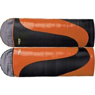 Oztrail Tasman Twin Pack Sleeping Bags (-5 Degree Celsius) (Black/Orange)