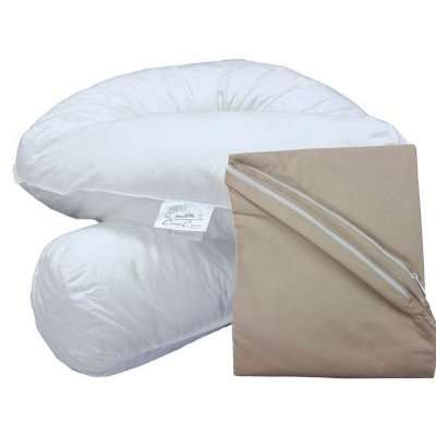 Bodypillow Comfi-Curve 100% Pure Cotton (Pillowcase Included) - Coffee picture
