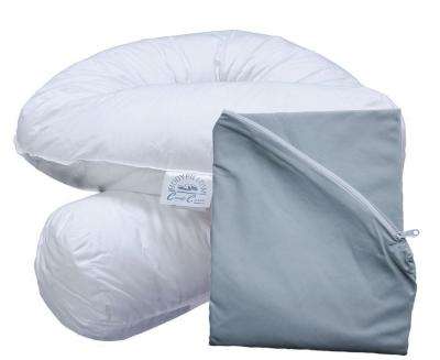 Bodypillow Comfi-Curve 100% Pure Cotton (Pillowcase Included) - Wedgewood Blue