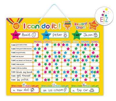 My Kids Magnet I Can Do It! Magnetic Reward Chart