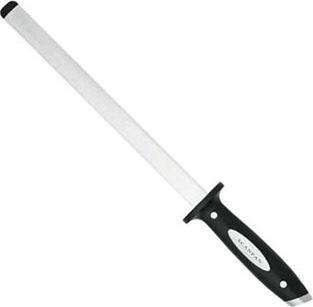 SCANPAN Classic 26cm Diamond Sharpening Steel (Black and Silver)