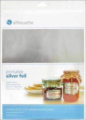 Silhouette CAMEO Printable Silver Foil