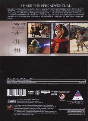Star Wars: Prequel Trilogy - The Phantom Menace / Attack Of The Clones / Revenge Of The Sith (DVD, B