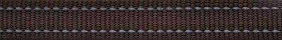 Rogz Utility Fanbelt Obedience Half-Check Dog Collar - Large 20mm (Chocolate Reflective)