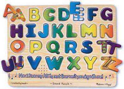 Melissa & Doug Sound Puzzles - Alphabet (26 Pieces)