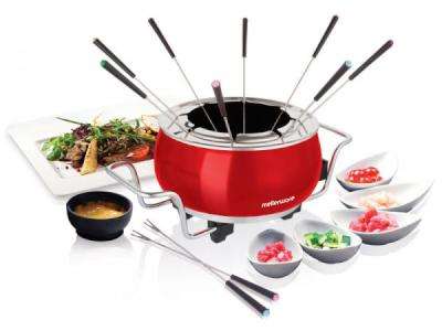 Mellerware Mongolian Hot Pot Fondue Set (Red)