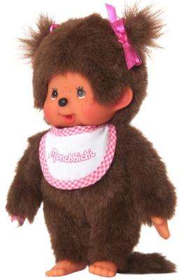 Monchhichi Doll - Classic Girl in Pink (20cm)