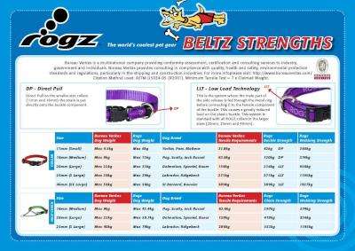 Rogz Utility Snake Dog Collar - Medium 16mm (Chocolate Reflective)