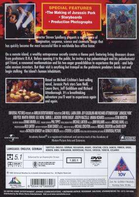 Jurassic Park (English, German, Hungarian, DVD)