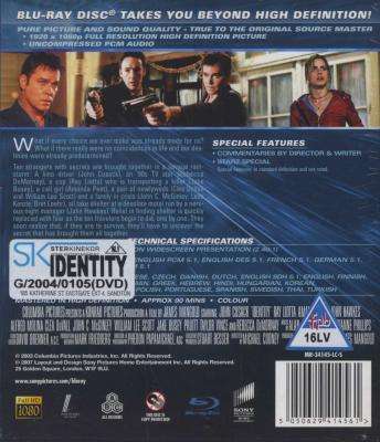 Identity (Blu-ray disc)