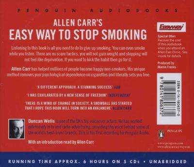 Allen Carr's Easy Way to Stop Smoking (CD, Boxed set, Unabridged)
