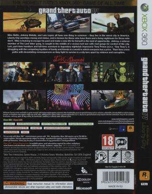 Grand Theft Auto 4 - The Complete Edition - GTA IV / Episodes From Liberty City (XBox 360, DVD-ROM)