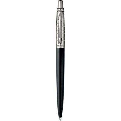 Parker Jotter Premium Chiselled Ballpoint Pen with Medium Nib (Blue Ink)(Satin Black)