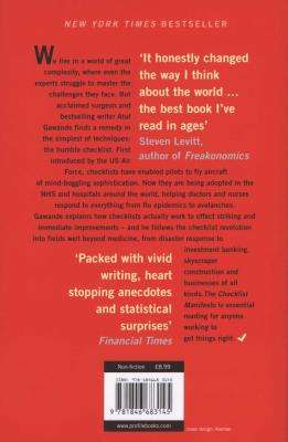 The Checklist Manifesto - How to Get Things Right (Paperback, Main)