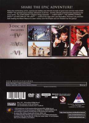 Star Wars: Original Trilogy - A New Hope / The Empire Strikes Back / Return Of The Jedi (DVD, Boxed