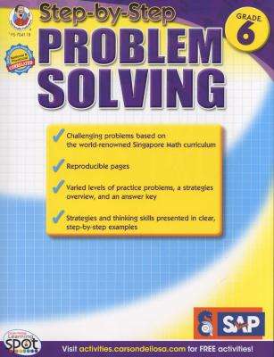 Step-By-Step Problem Solving, Grade 6 (Paperback)