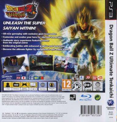 Dragonball Z - Ultimate Tenkaichi (PlayStation 3, Blu-ray disc)