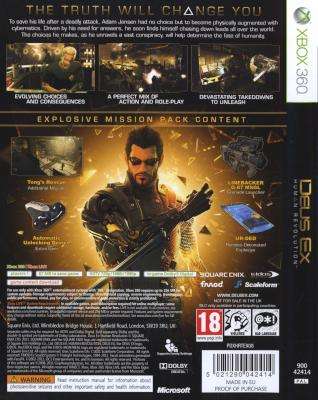 Deus Ex - Human Revolution (XBox 360, DVD-ROM)