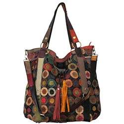 Amerileather 'Lloyd' Multicolor Leather Tote
