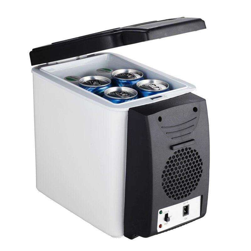 6L 12V Portable Car Electric Refrigerator Cooler Box-BLD-06A - white
