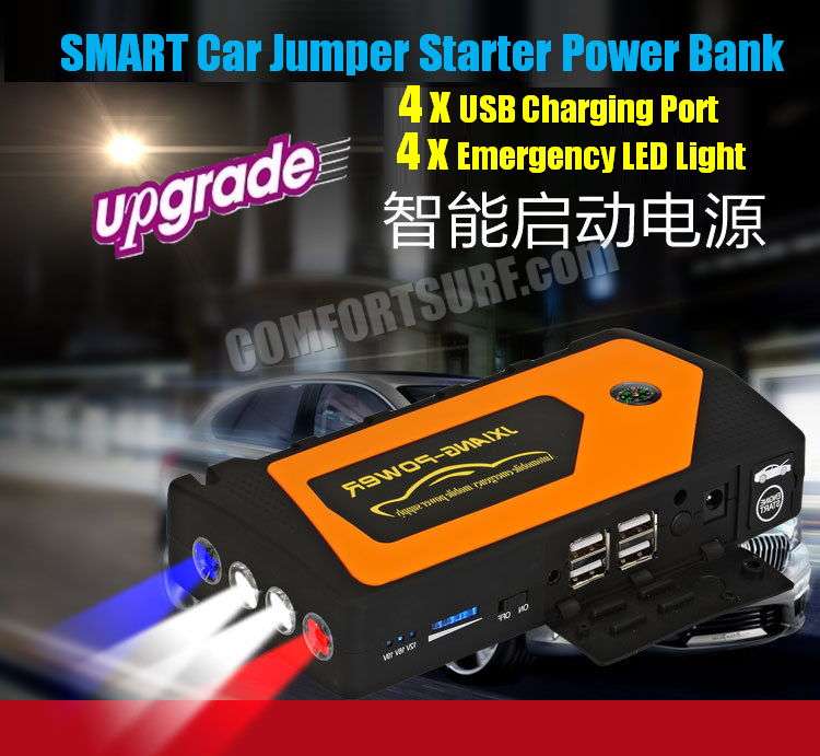 Original Multifunction Car Jumper Starter Power Bank 69800mAh with 5V 9V 12V 16V 19V Outpu