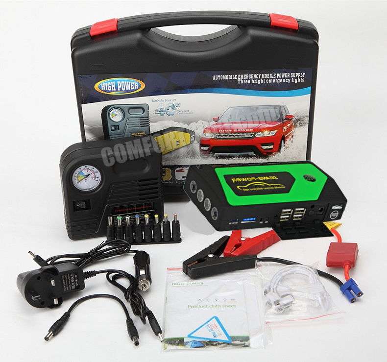 Original Multifunction Car Jumper Starter Power Bank 69800mAh with 5V 9V 12V 16V 19V Outpu