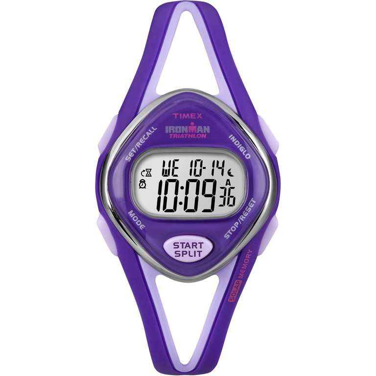 Timex Ironman Stop Watch Sleek 50 Lap Mid-Size Violet