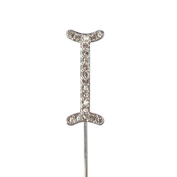Culpitt I Diamante Letter Topper Wedding Anniversary Birthday Cake Decorations