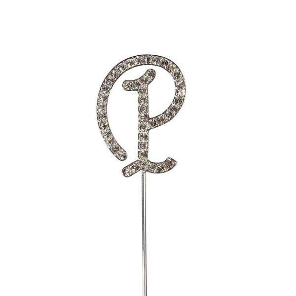 Culpitt P Diamante Letter Topper Wedding Anniversary Birthday Cake Decorations