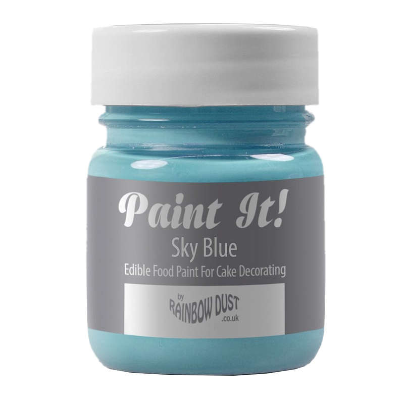 Rainbow Dust Paint It Cake Decoration 100% Edible Food Paint Colouring SKY BLUE
