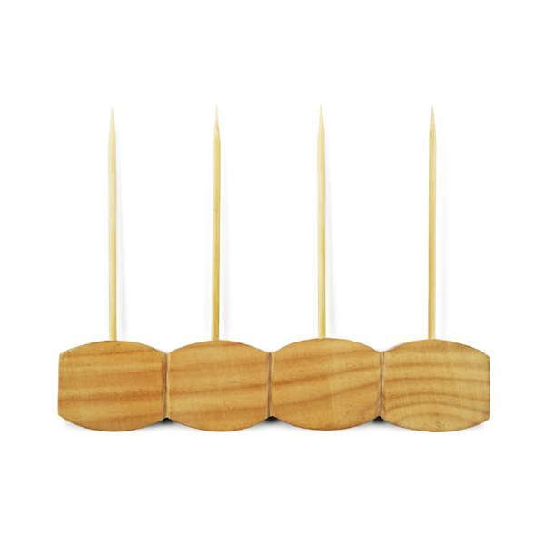 Well Done Social Wooden BBQ Barbeque Tools Sliders Hotdog Pops Snap Skewers