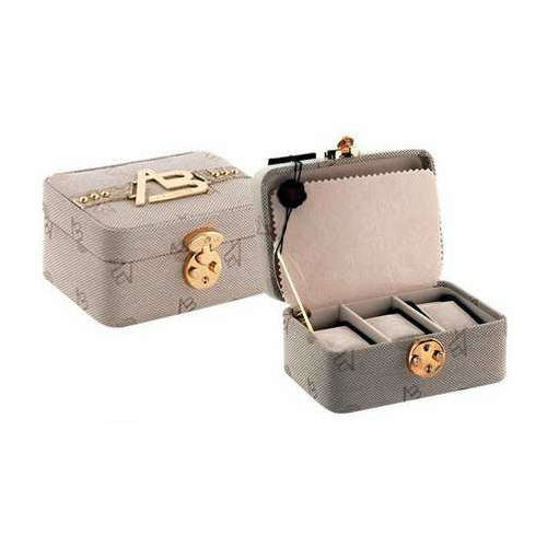 AB Collezioni Ladies Girls Delices Fabric Travel Box Case Perfect Gift Idea