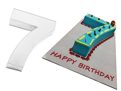 EuroTins Large Number 7 SEVEN Cake Baking Tin Pan Seventh Birthday Anniversary