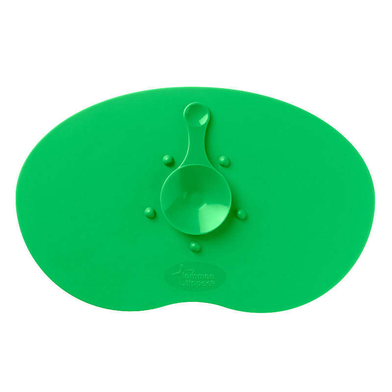 TOMMEE TIPPEE Green Baby EXPLORA MAGIC MAT Plate Suction Holder for Self Feeding