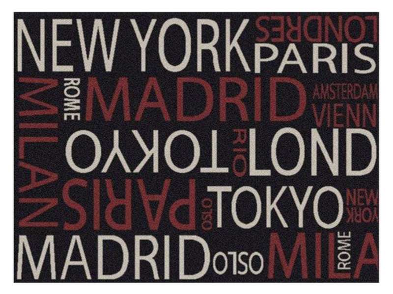 World Cities London Paris New York Large Floor Rug Carpet Mat 120CM x 170CM