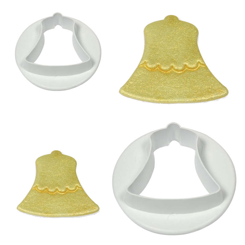 Pme Cake Decorating Sugarcraft Fondant Icing Small & Large Bell Cutters Set Of 2