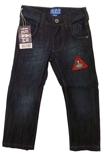Boys Jeans Age 4 By Jean Team Straight Cut Dark Denim Trouser for Kids
