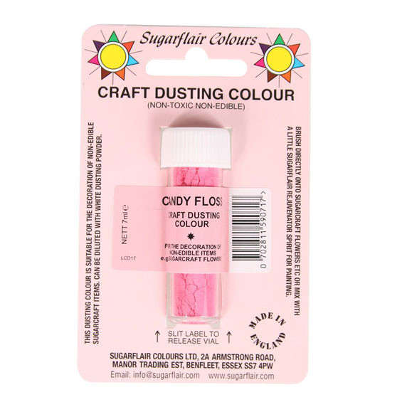 Sugarflair CANDY FLOSS Craft Dusting Colour Powder Dust Non-Edible Non-Toxic 7ml