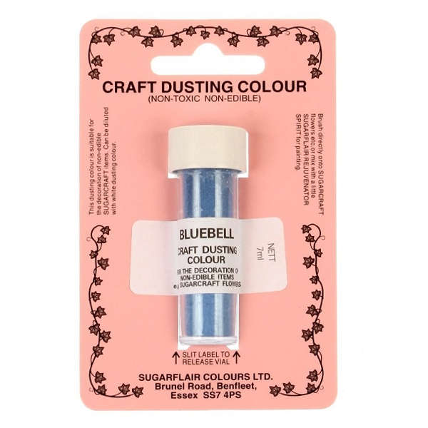Sugarflair Craft Dusting Colour Powder Dust Non-Edible Non-Toxic 7 ml - BLUEBELL